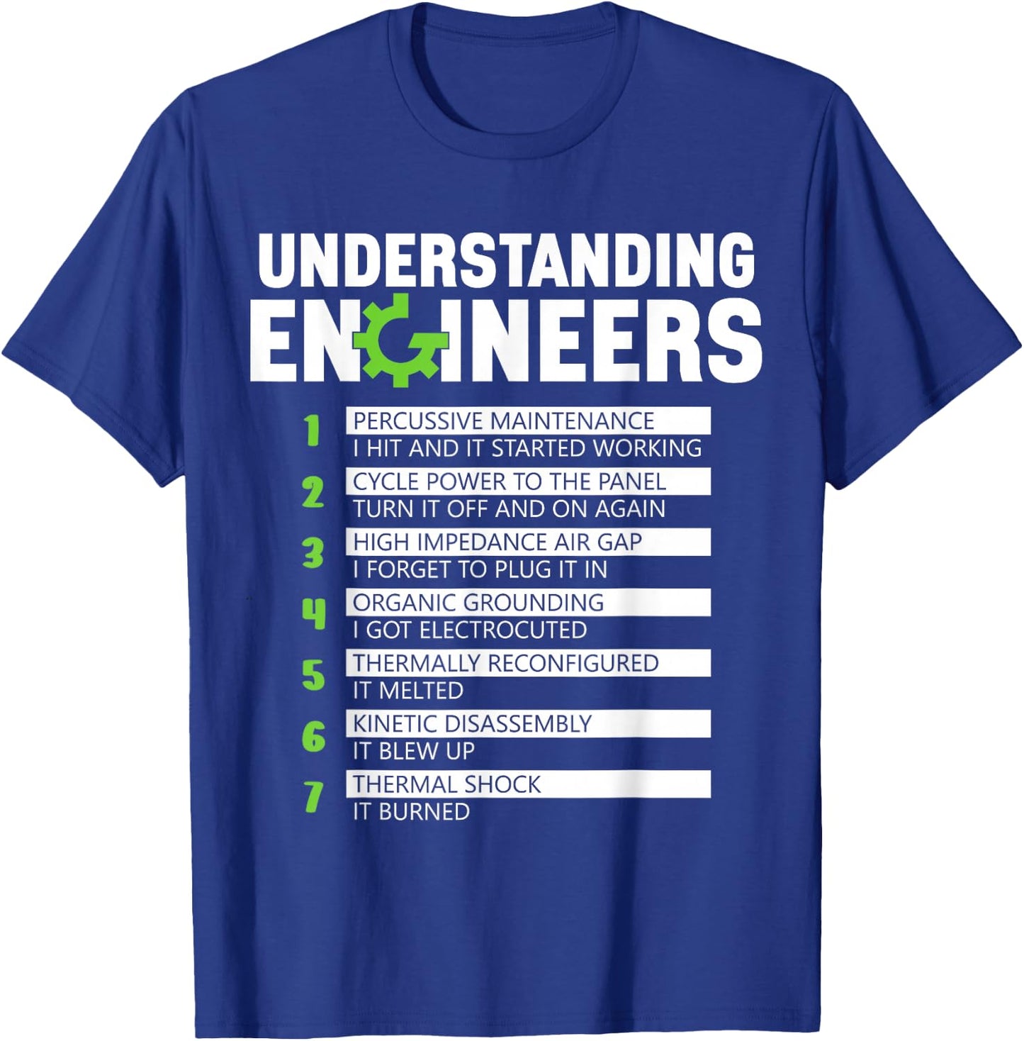 Understanding Engineers Men Funny Engineering Engineer T-Shirt - T-Shirt | Royal