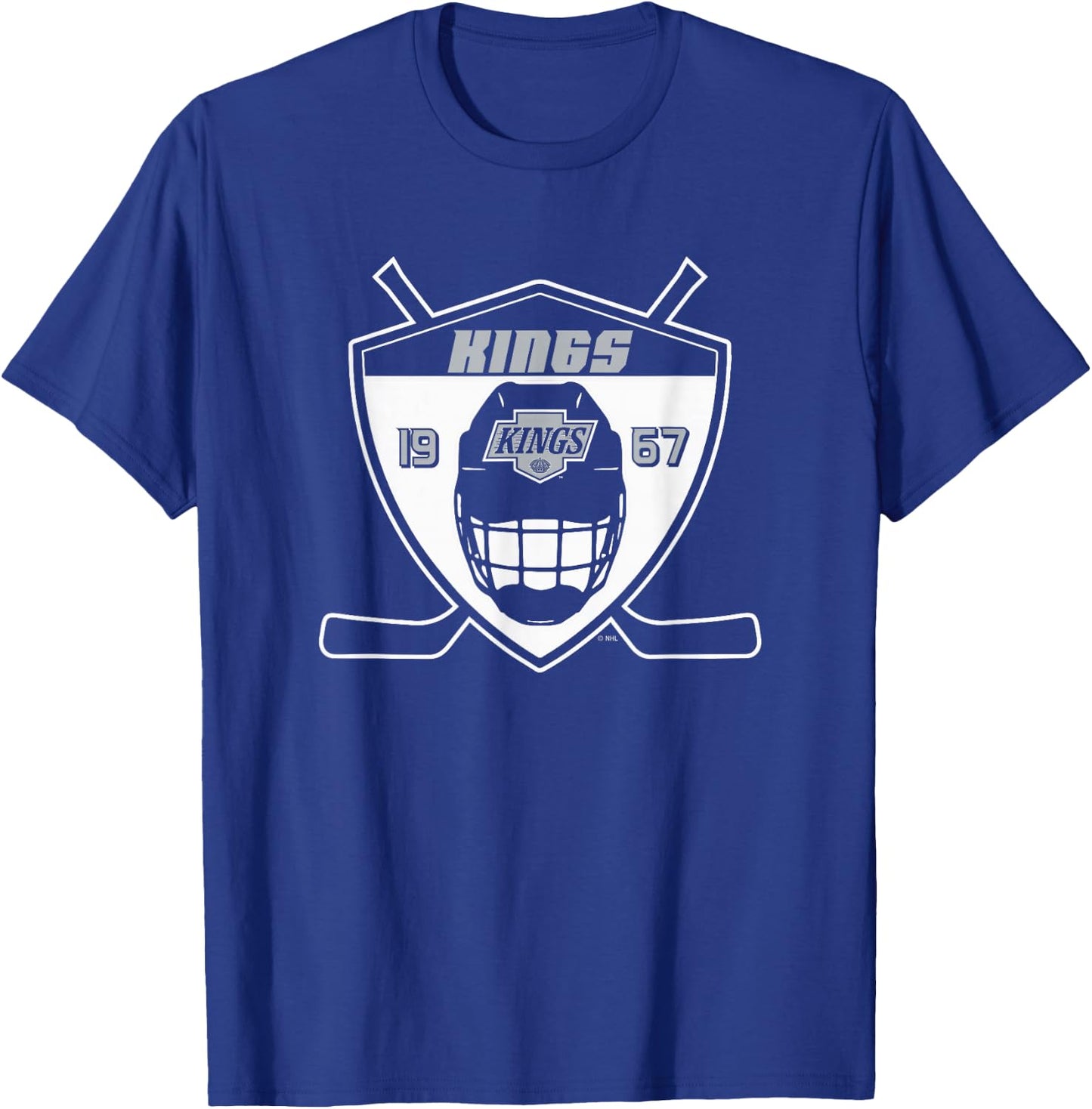 Los Angeles Kings Shield Black Officially Licensed T-Shirt - T-Shirt | Royal