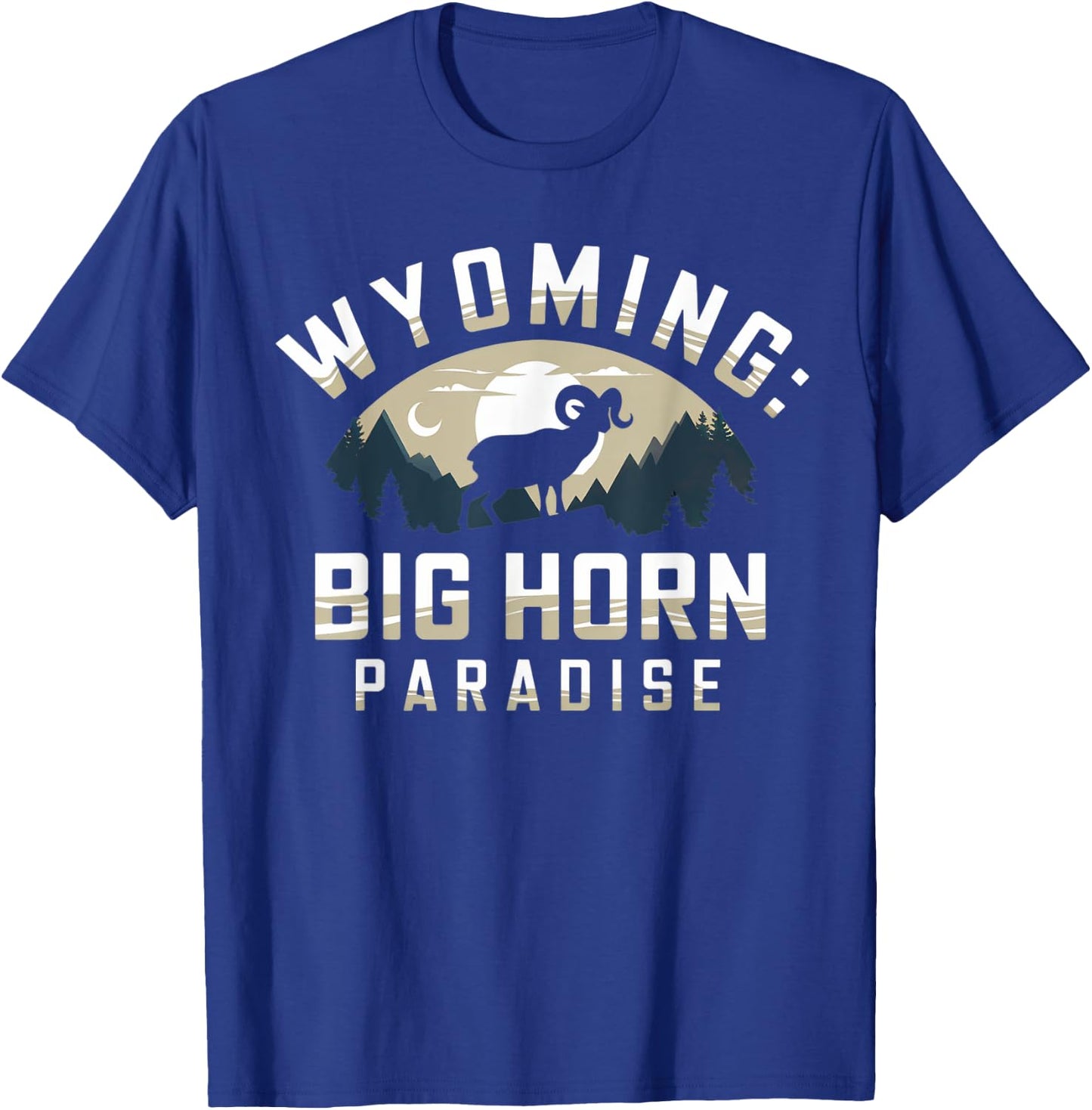 Big Horn Sheep – Iconic Western Wildlife Design T-Shirt - T-Shirt | Royal