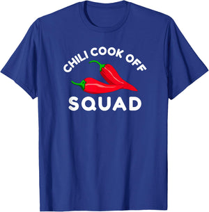 Chili Cook Off Squad Chili Contest With Red Pepper T-Shirt - T-Shirt | Royal