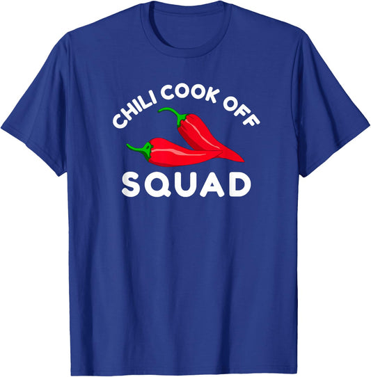 Chili Cook Off Squad Chili Contest With Red Pepper T-Shirt - T-Shirt | Royal