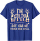 I'm With The Witch She Has Me Under Her Spell - Halloween T-Shirt - T-Shirt | Royal