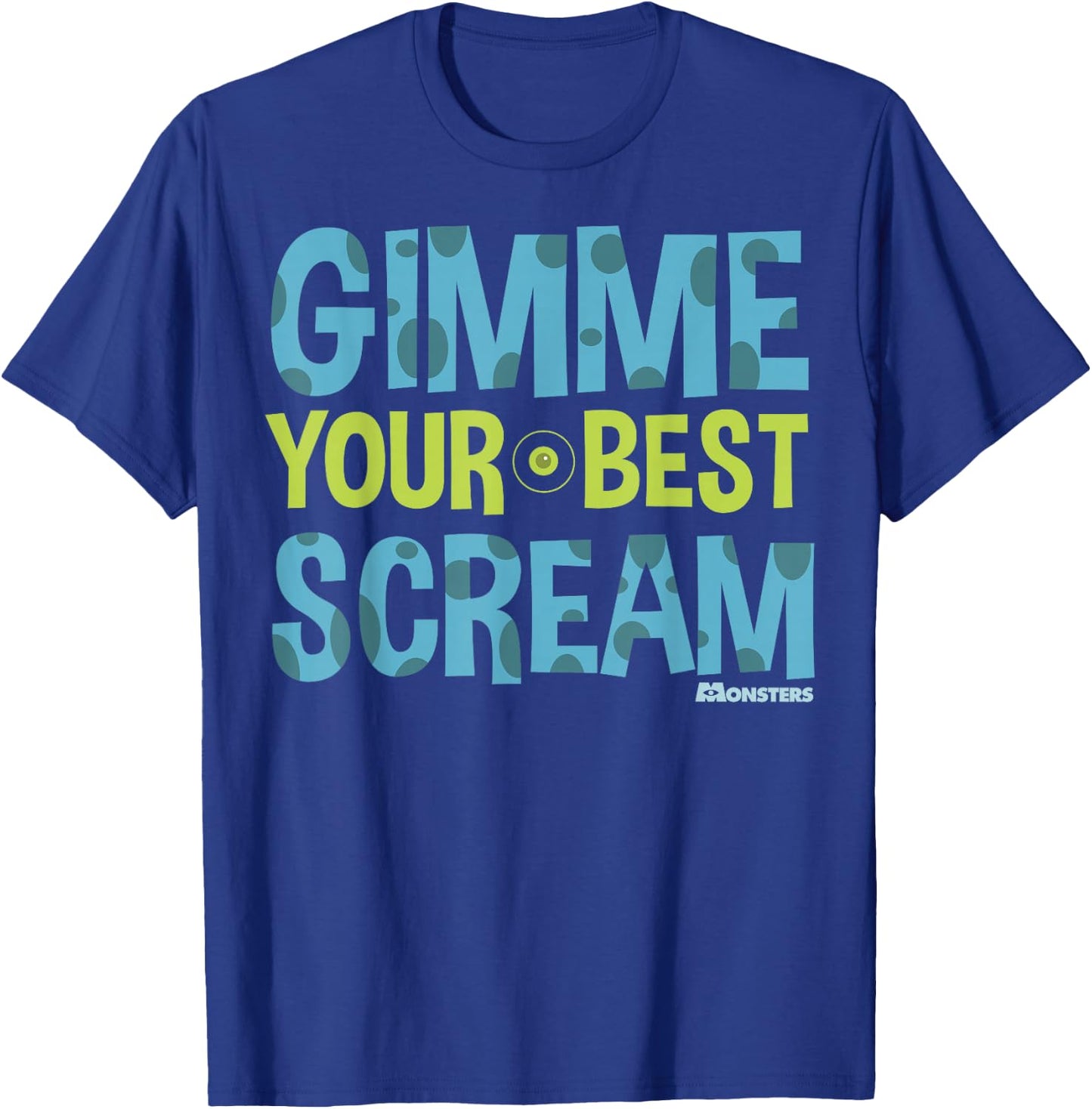 Disney Pixar Monsters Inc. Your Best Scream Graphic T-Shirt - T-Shirt | Royal