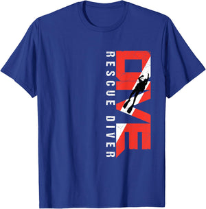 SCUBA Rescue Diver for Instructors, Students, Divers T-Shirt - T-Shirt | Royal