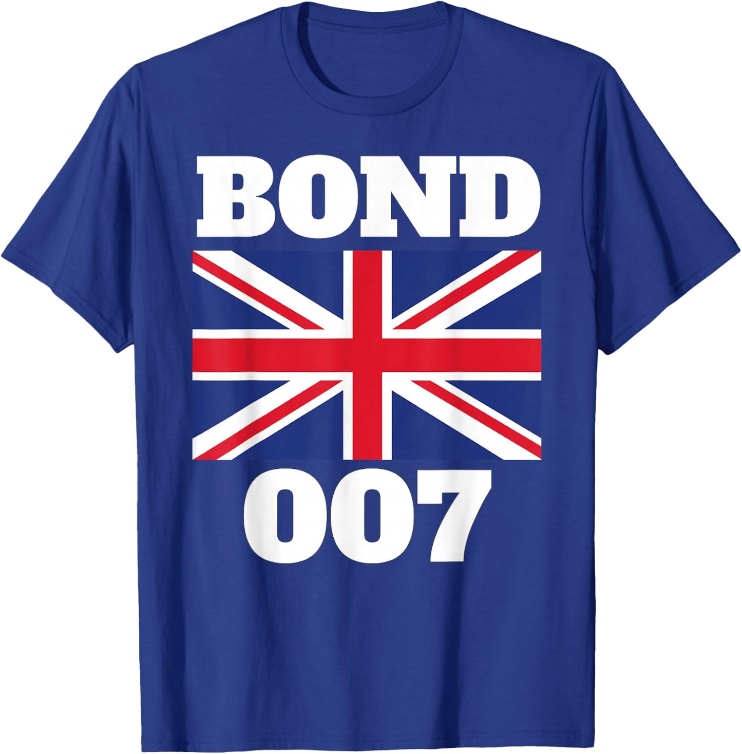 Bond Union Flag 007 Retro Shirt T-Shirt - T-Shirt | Royal
