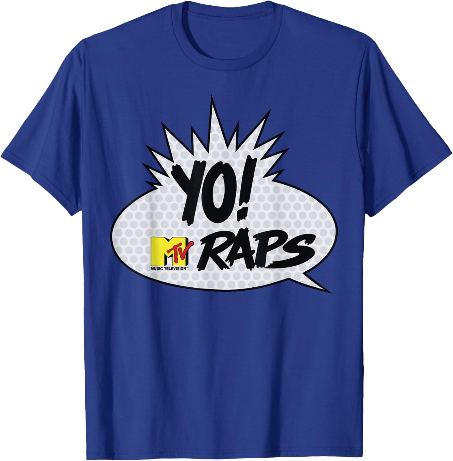 MTV YO! MTV Raps Comic Book Talk Bubble Small T-Shirt - T-Shirt | Royal
