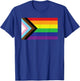 Progress Pride Flag T-Shirt - T-Shirt | Royal