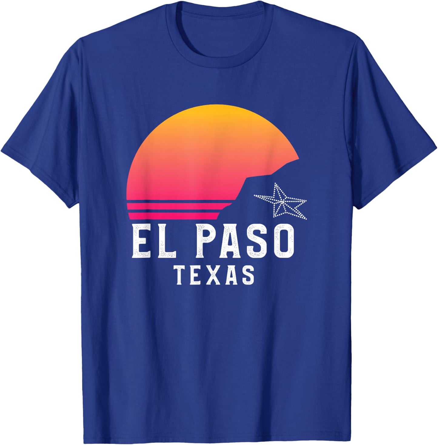 El Paso TX mountains sunset desert 915 Texas T-Shirt - T-Shirt | Royal