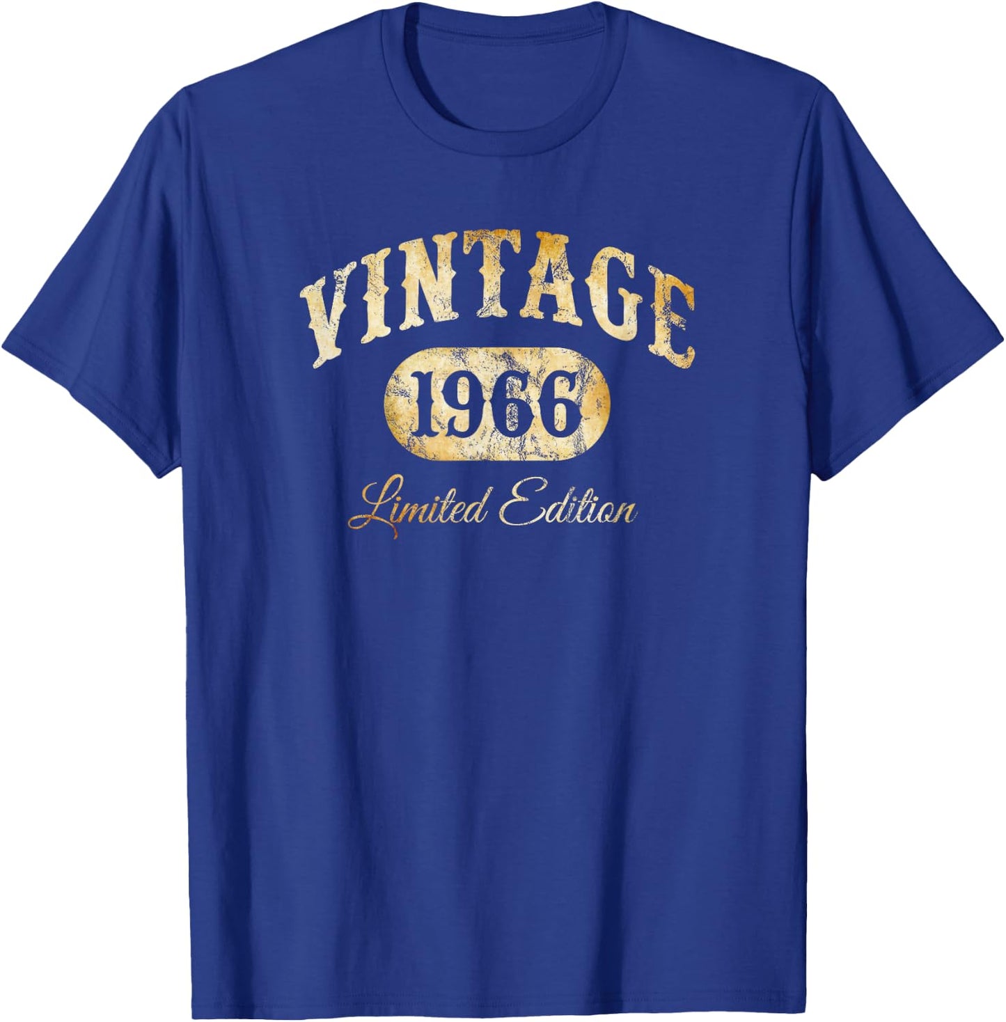 Vintage Born In 1966 Limited Edition 59th Birthday T-Shirt - T-Shirt | Royal