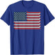 Wiener Dog 4th of July Patriotic Dachshund American Flag T-Shirt - T-Shirt | Royal