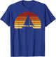 Vintage Sunset Sailing Gift Sailors and Skippers T-Shirt - T-Shirt | Royal