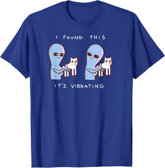 Threadless Nathan W. Pyle It's Vibrating Graphic T-Shirt - T-Shirt | Royal