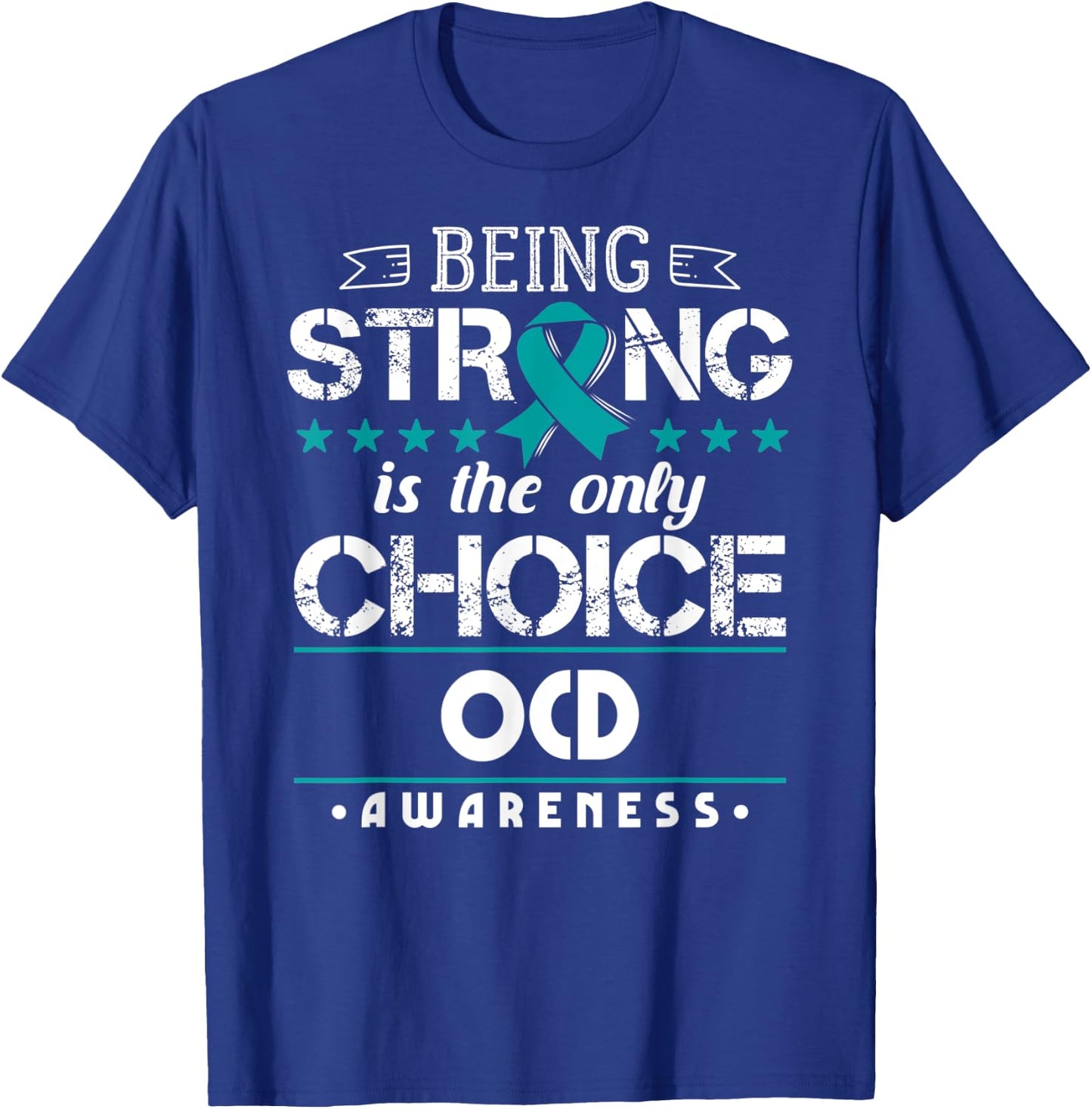 Obsessive-Compulsive Disorder Gift OCD Awareness T-Shirt - T-Shirt | Royal