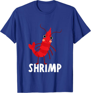 Shrimp Shirt For Boys Or Girls | Cute Shrimp Gift T-Shirt - T-Shirt | Royal