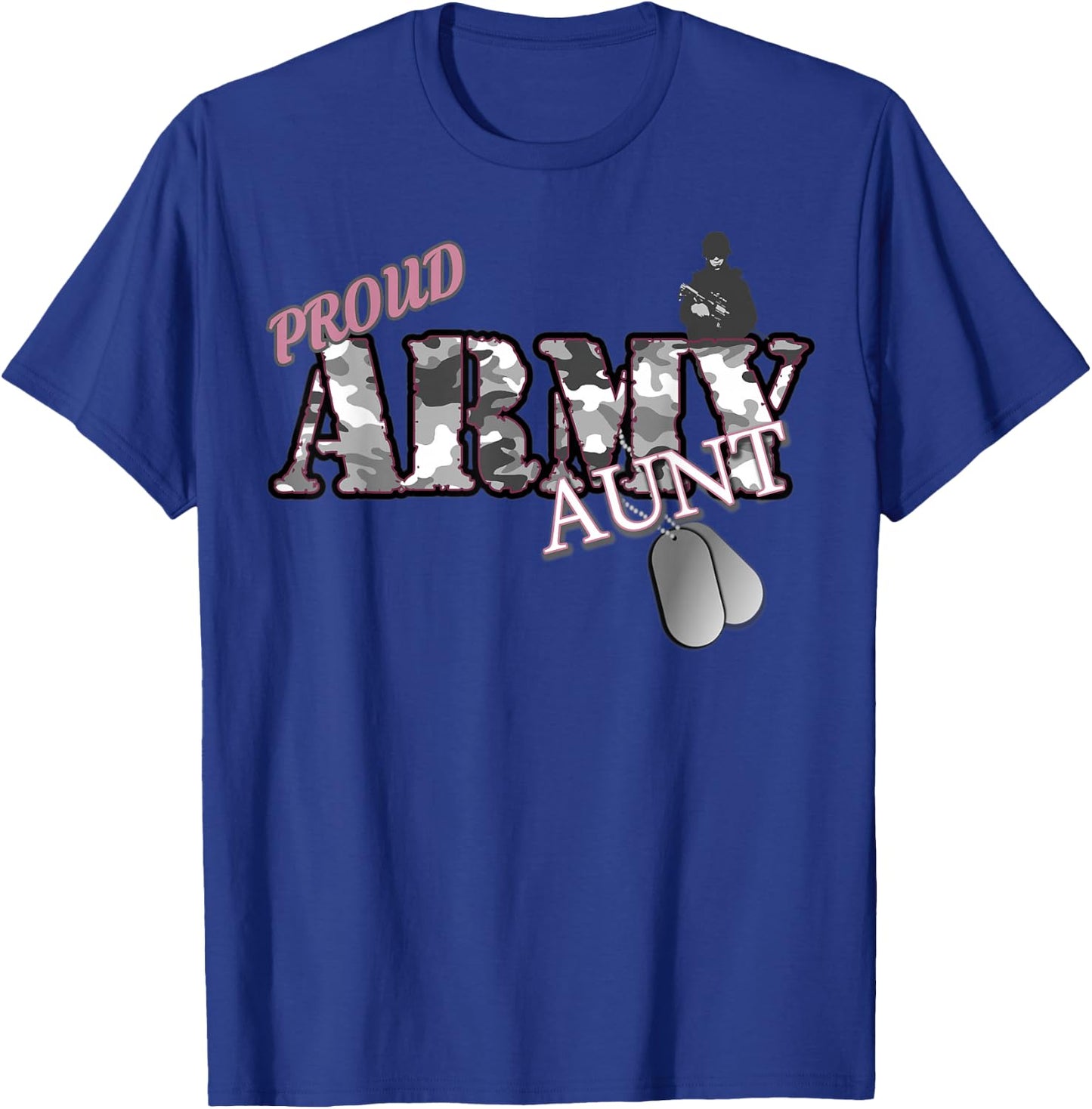 Proud Army Aunt T-Shirt - T-Shirt | Royal