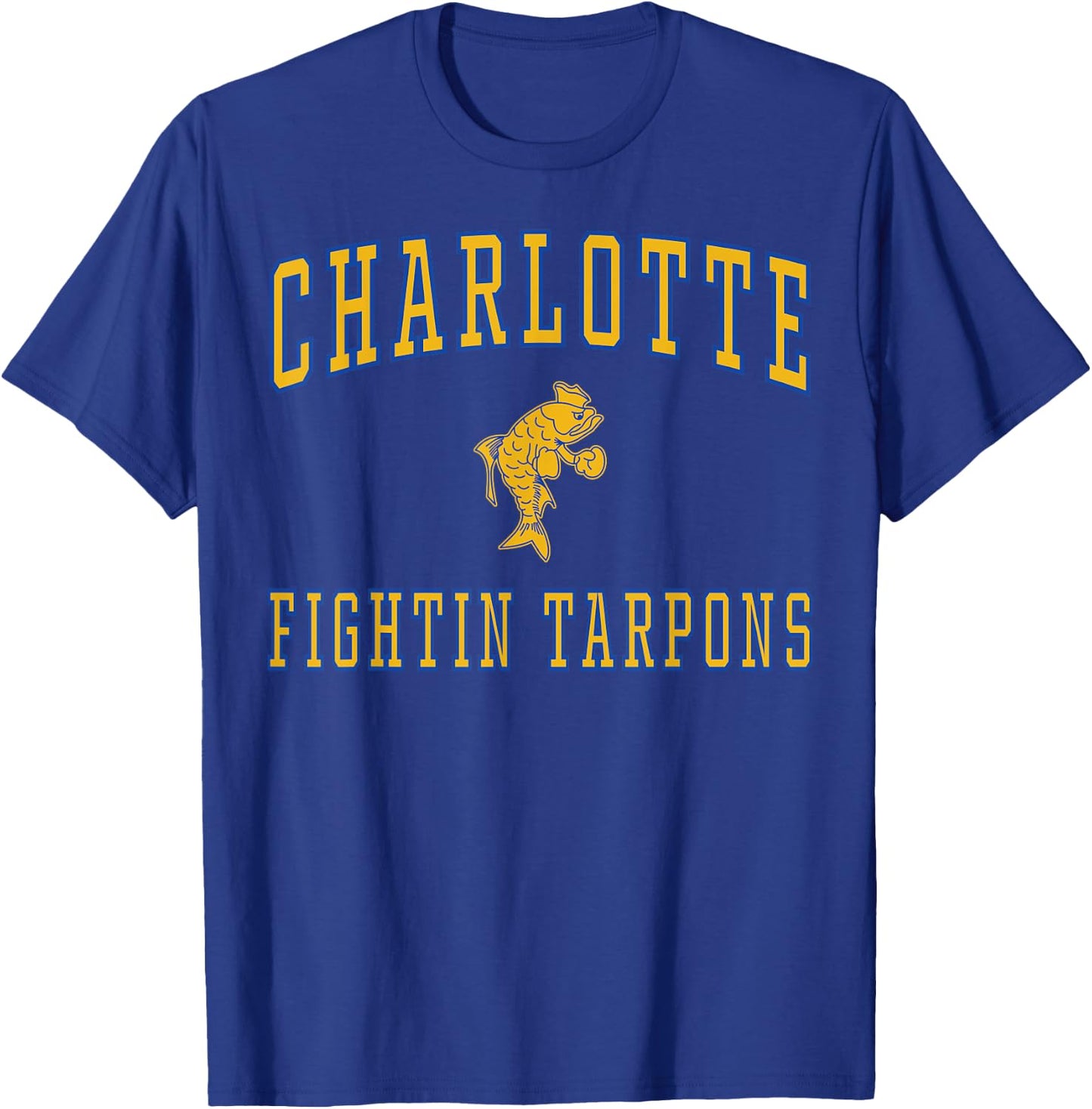 Charlotte High School Fighting Tarpons C1 T-Shirt - T-Shirt | Royal
