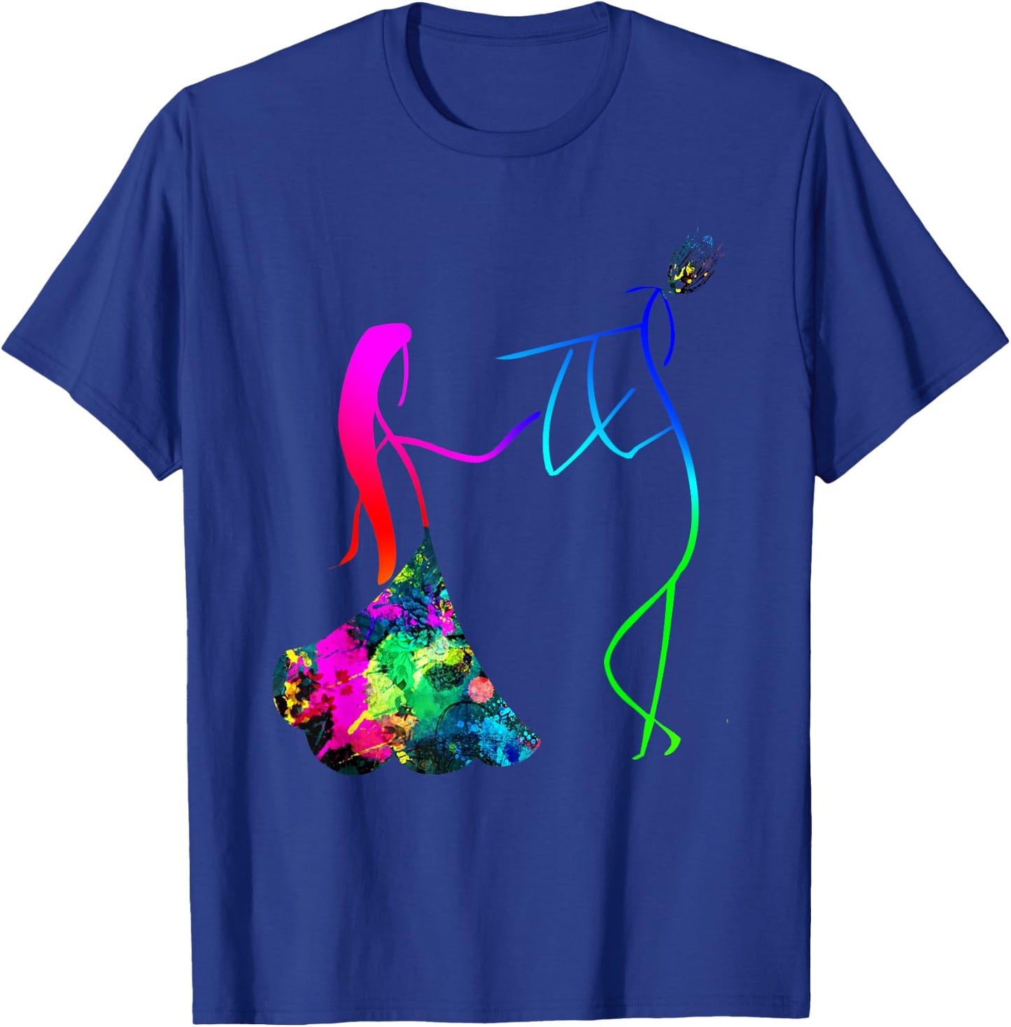 Multi Colored Radha And Krishna T Shirt. T-Shirt - T-Shirt | Royal