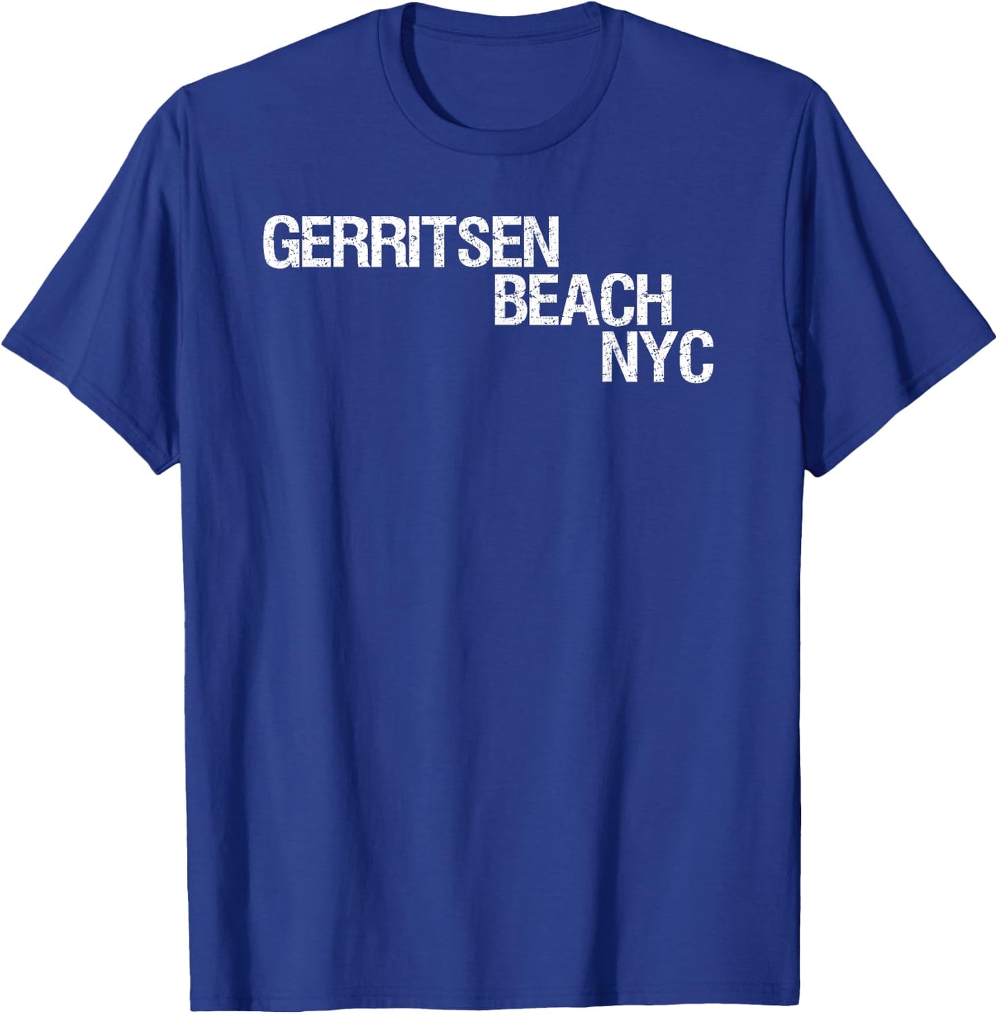 Gerritsen Beach NYC Shirt, New York City Gear, NYC Apparel T-Shirt - T-Shirt | Royal