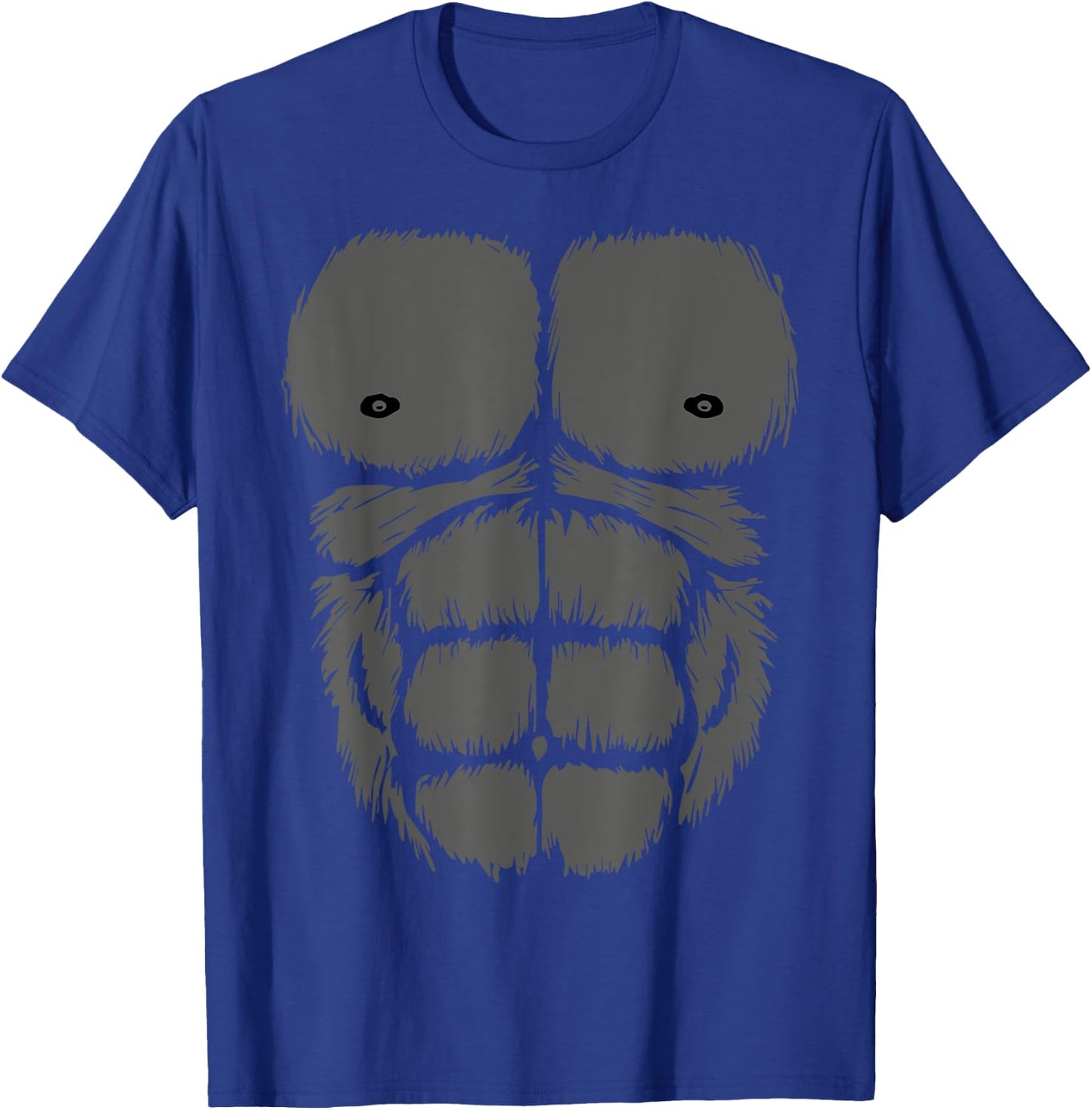 Gorilla Chest Belly Monkey Ape Muscle Kids Adult Fanc T-Shirt - T-Shirt | Royal