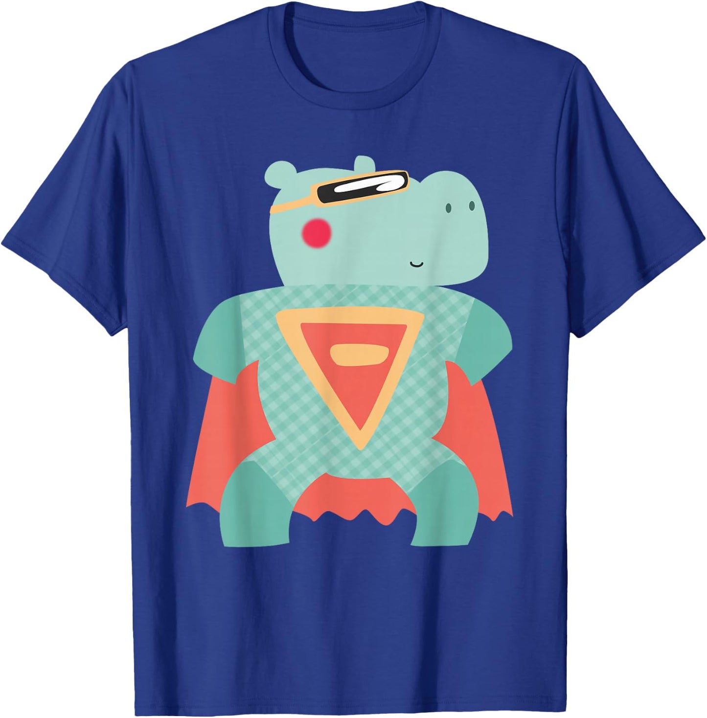 Cute Superhero Animals | Hippo Hero & Gift T-Shirt - T-Shirt | Royal