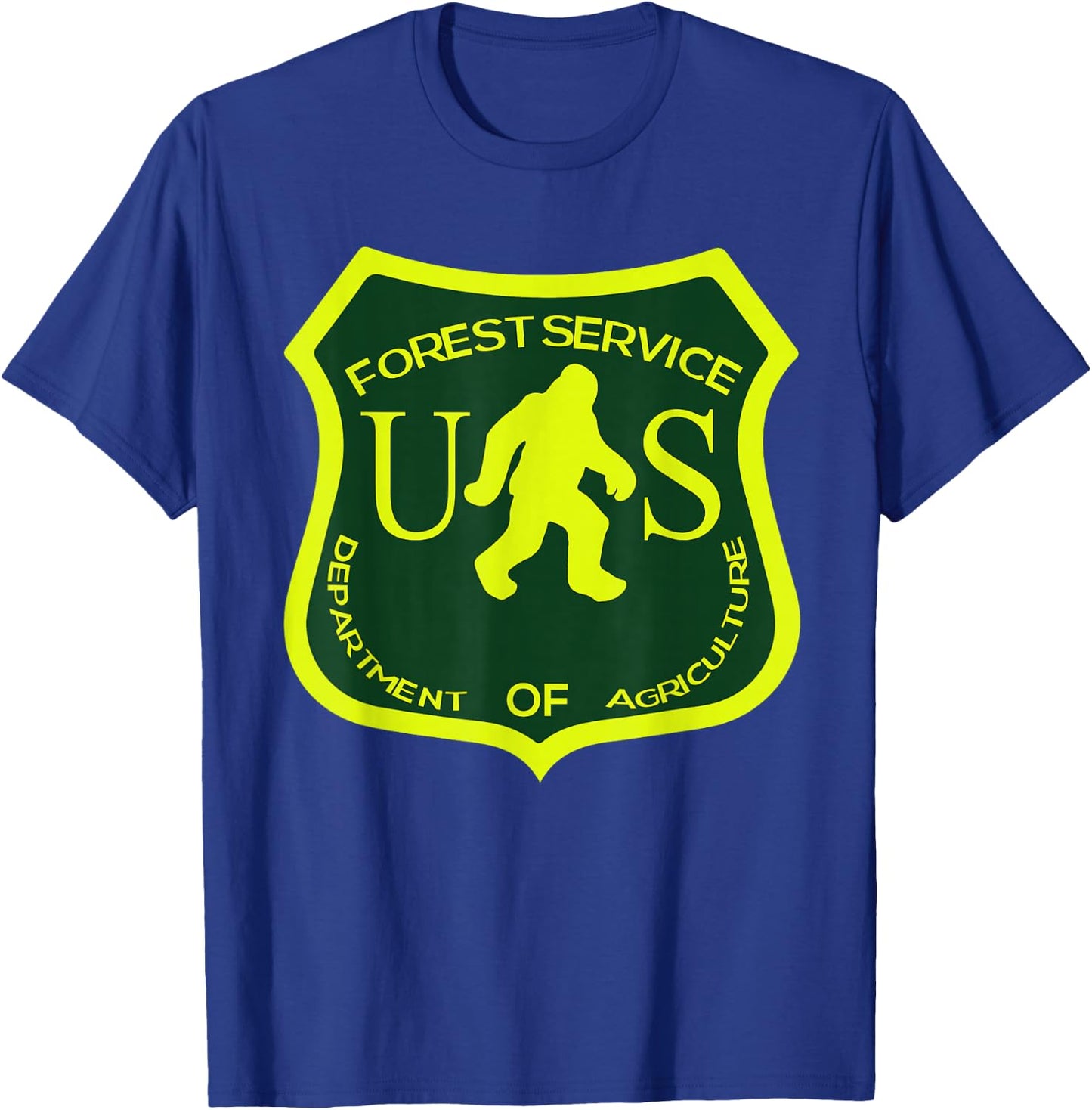 Funny Bigfoot National Park Forest Service Sasquatch T-Shirt - T-Shirt | Royal