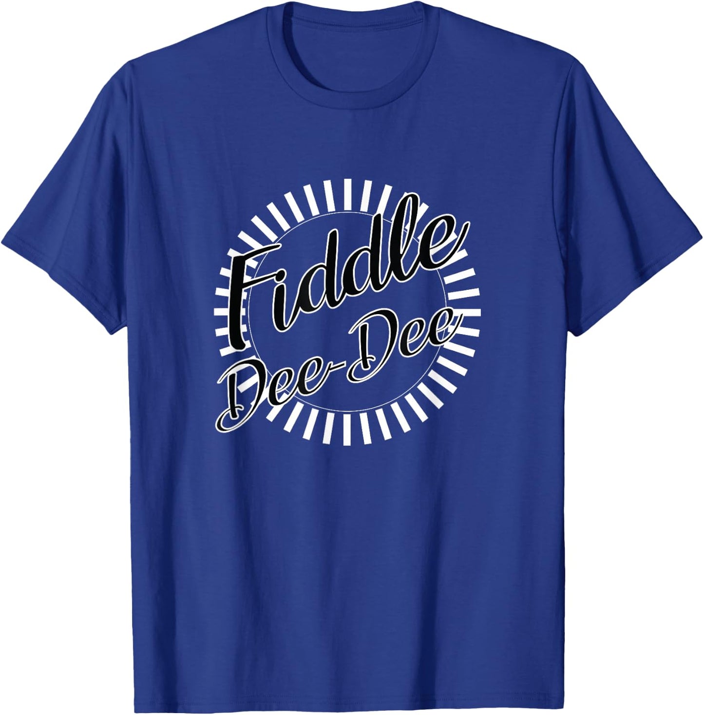 Lovely Women's Blue Fiddle Dee Dee Retro Classic Fit Short Sleeve T-Shirt - T-Shirt | Royal