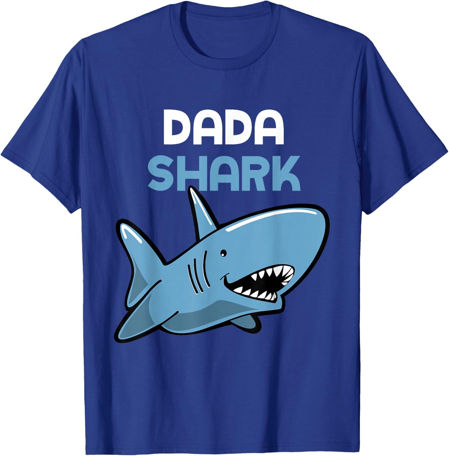 Dada Shark Cool Funny Family T-Shirt - T-Shirt | Royal