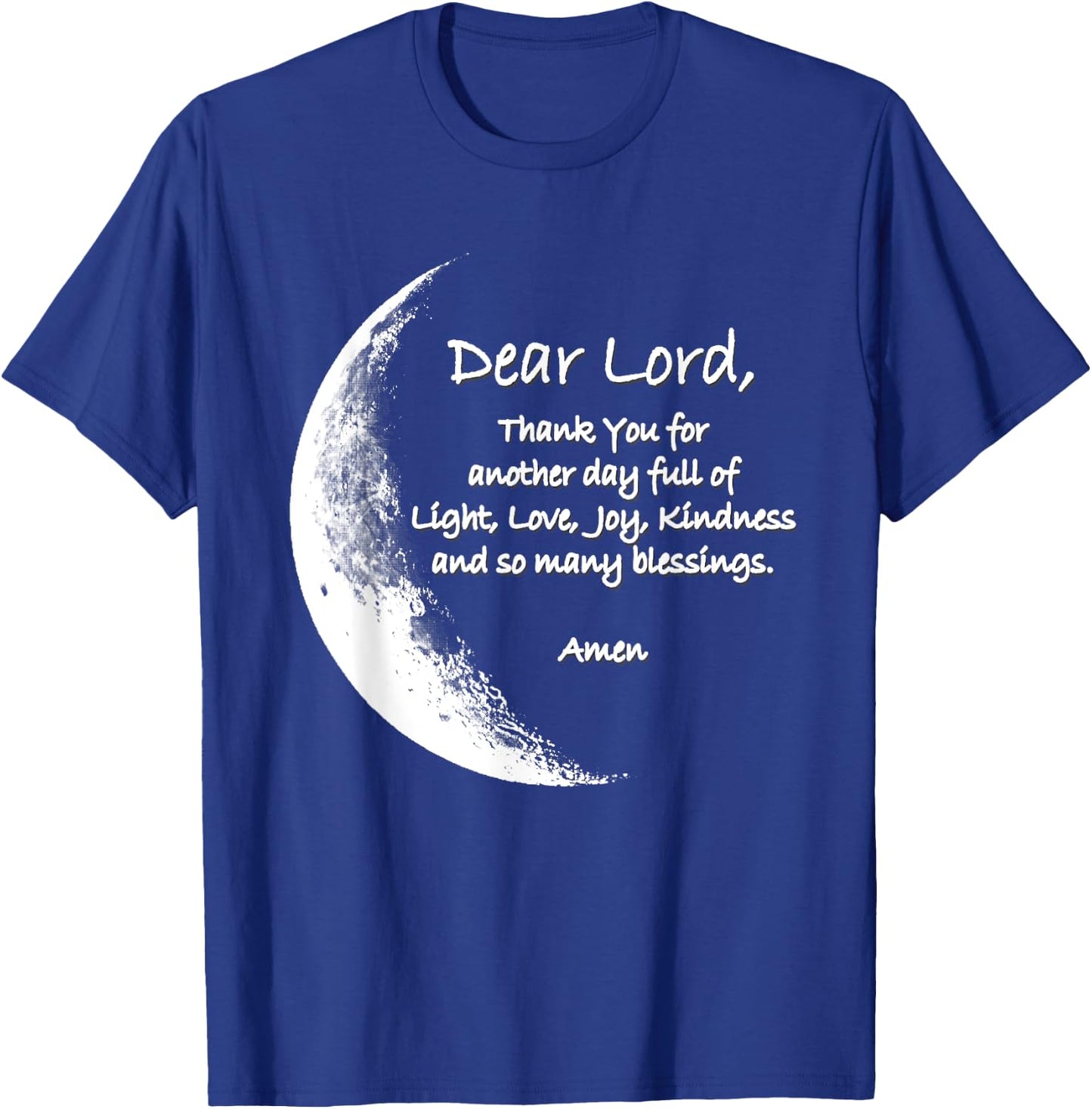 Christian Night Bedtime Prayer Pajama Faith and Love for God T-Shirt - T-Shirt | Royal