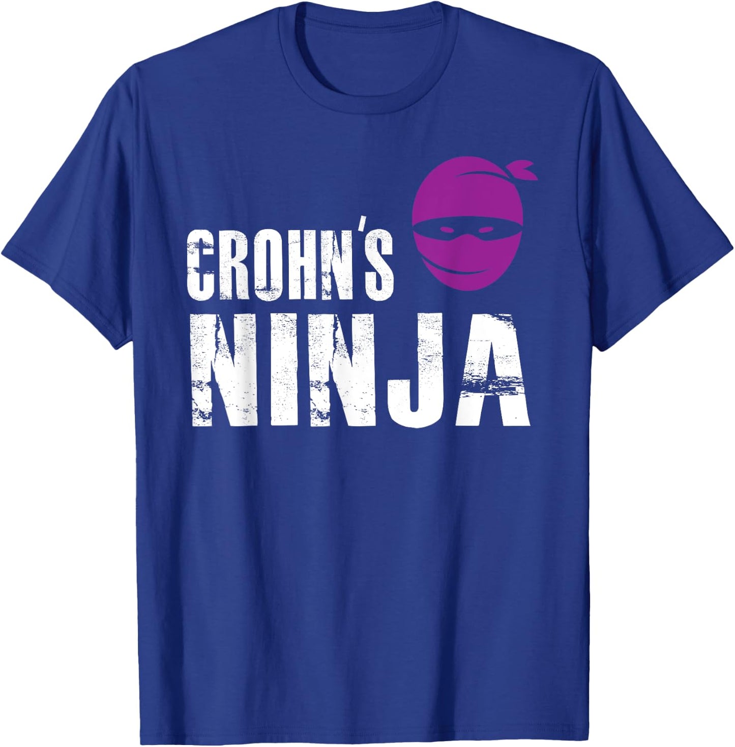 Crohn's Ninja - Support Awareness Fighter T-Shirt - T-Shirt | Royal