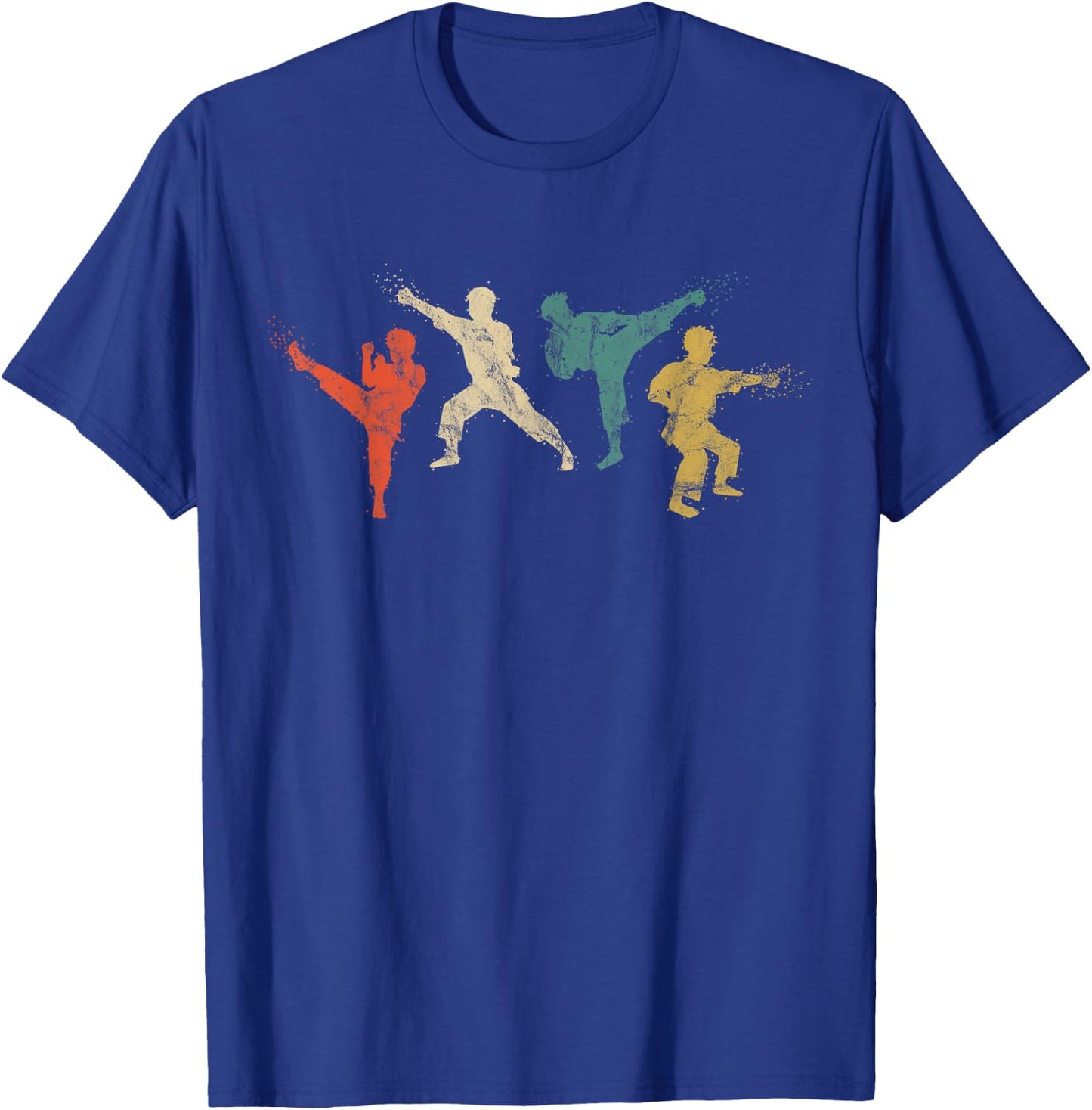 Vintage Martial Arts Kids And Adults Karate Shirt T-Shirt - T-Shirt | Royal