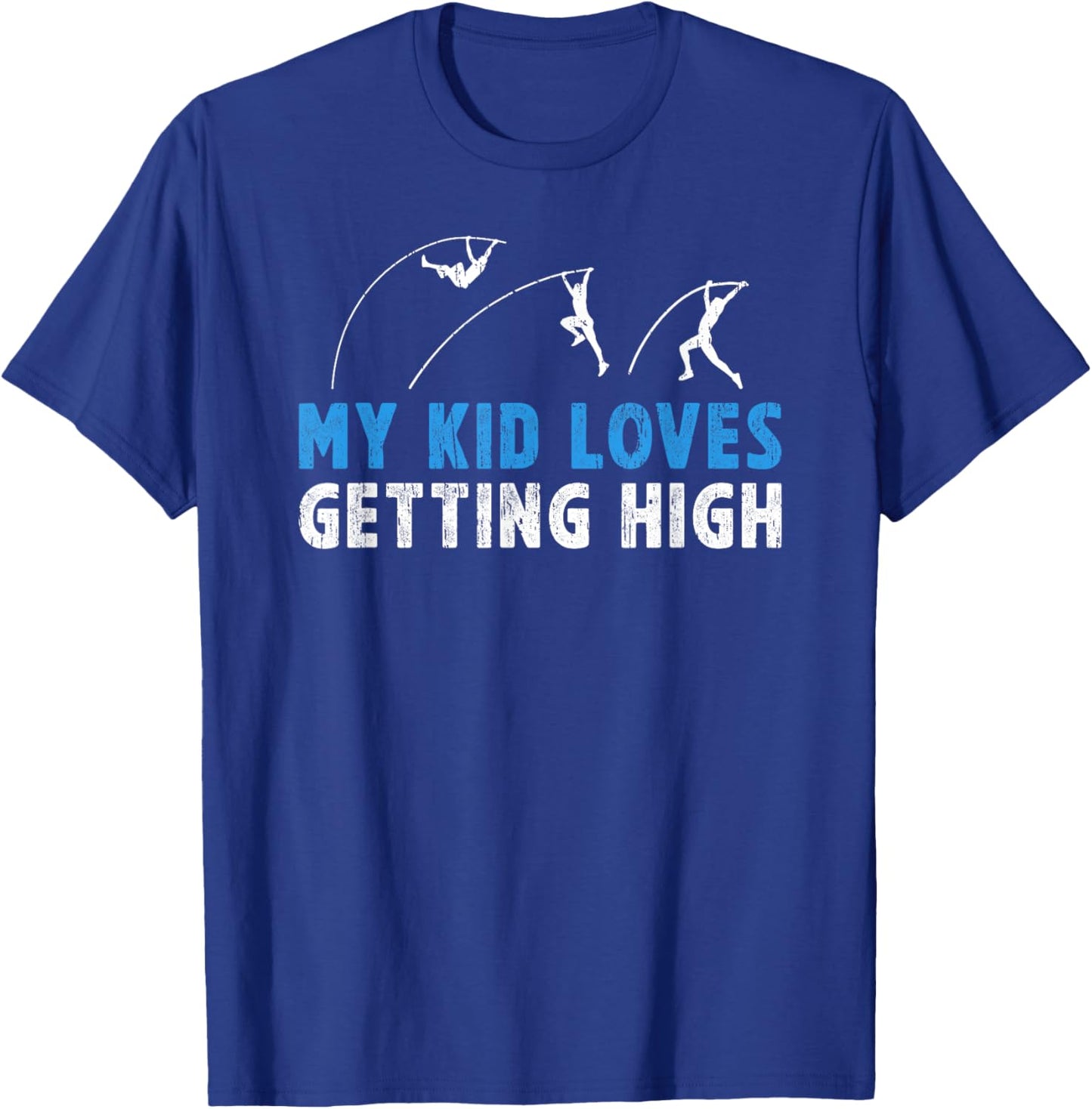 Pole Vault Dad Of A Pole Vaulter Funny Pole Vaulting Father T-Shirt - T-Shirt | Royal