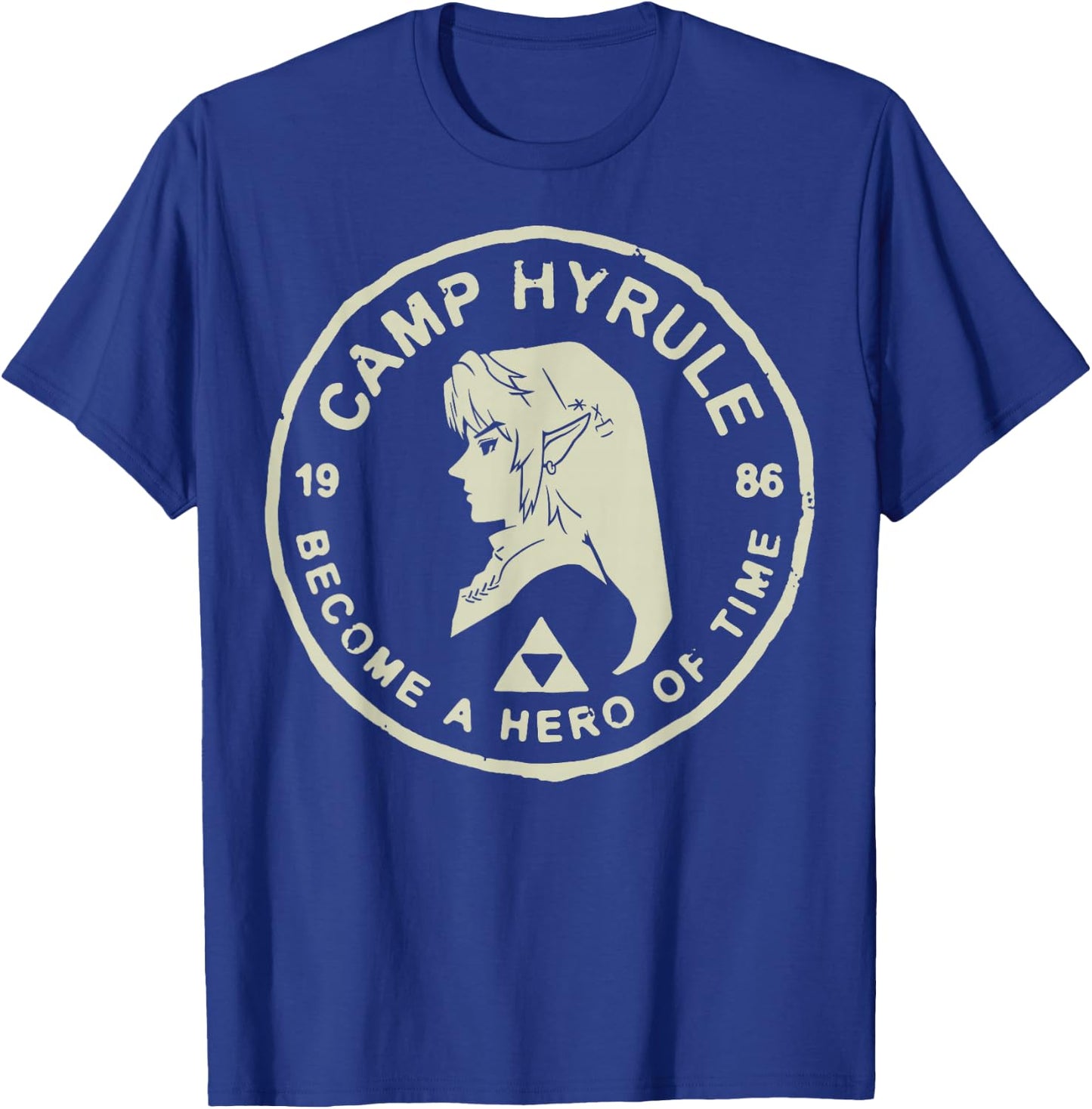 Legend of Zelda Link Camp Hyrule 1986 Craft Graphic T-Shirt - T-Shirt | Royal