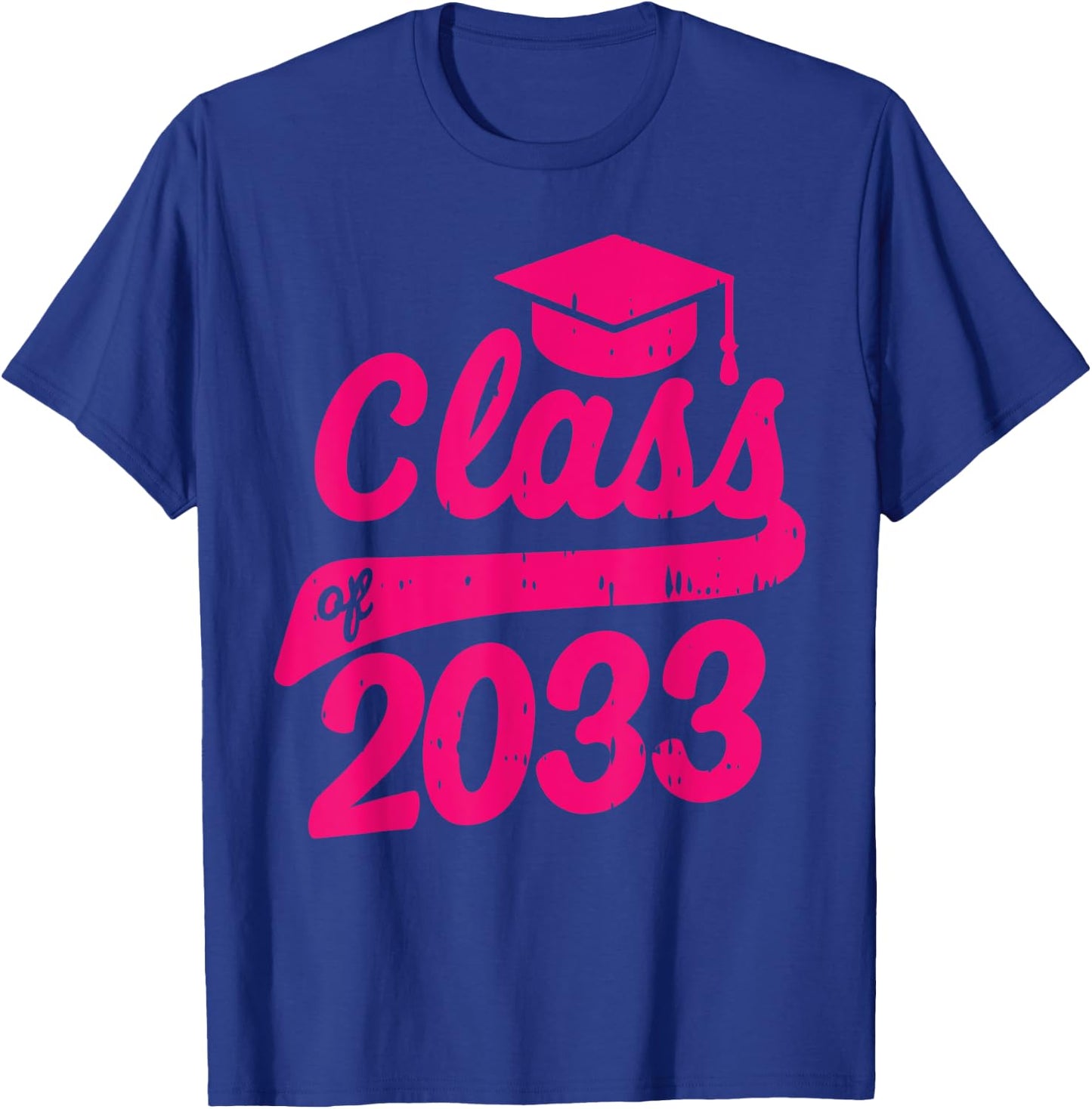 Class Of 2033 Grow With Me First Day Of Kindergarten Gift T-Shirt - T-Shirt | Royal
