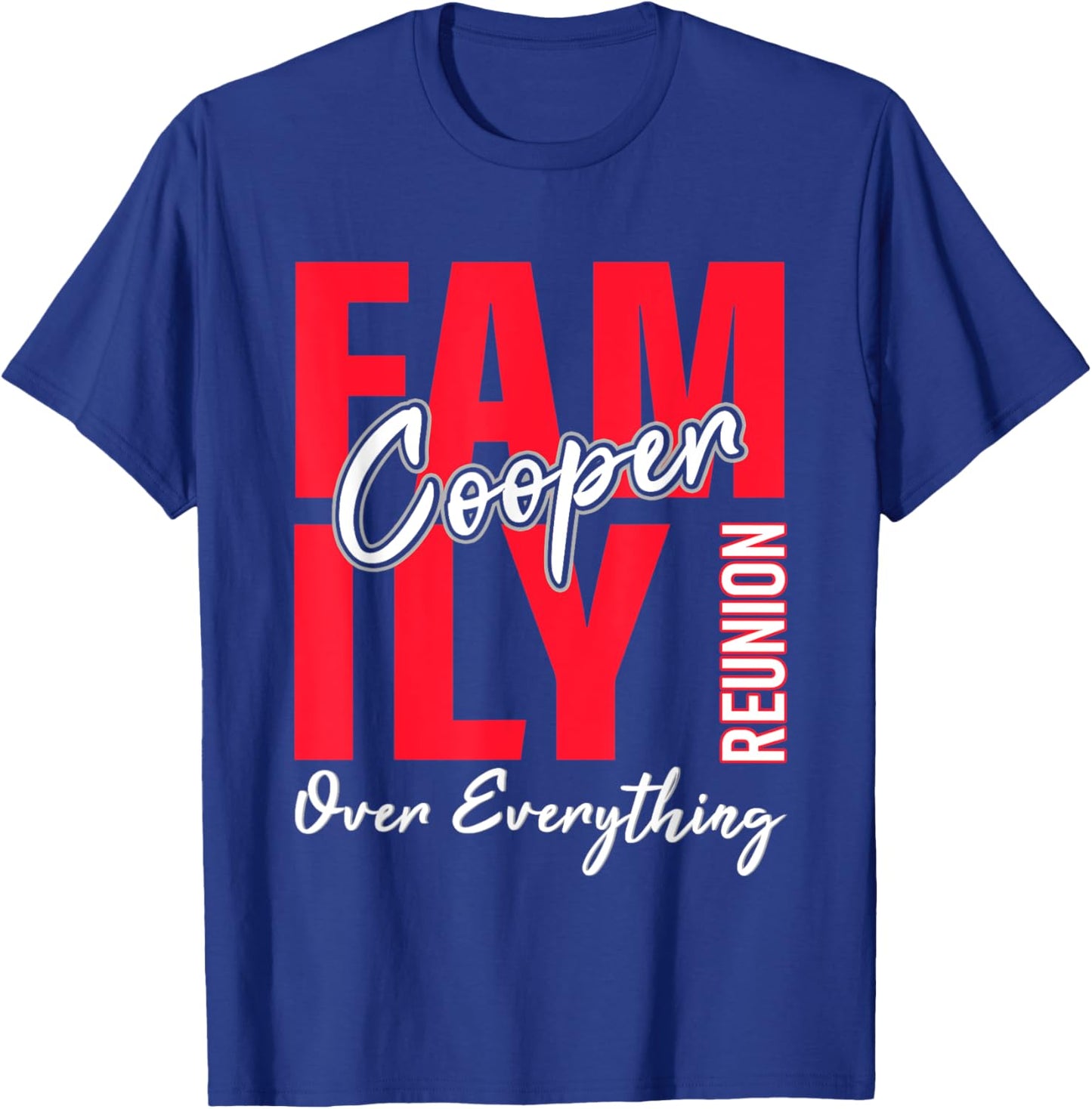Cooper Family Gathering T-Shirt - T-Shirt | Royal