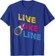 Live Like Line Volleyball Players Gift T-Shirt - T-Shirt | Royal