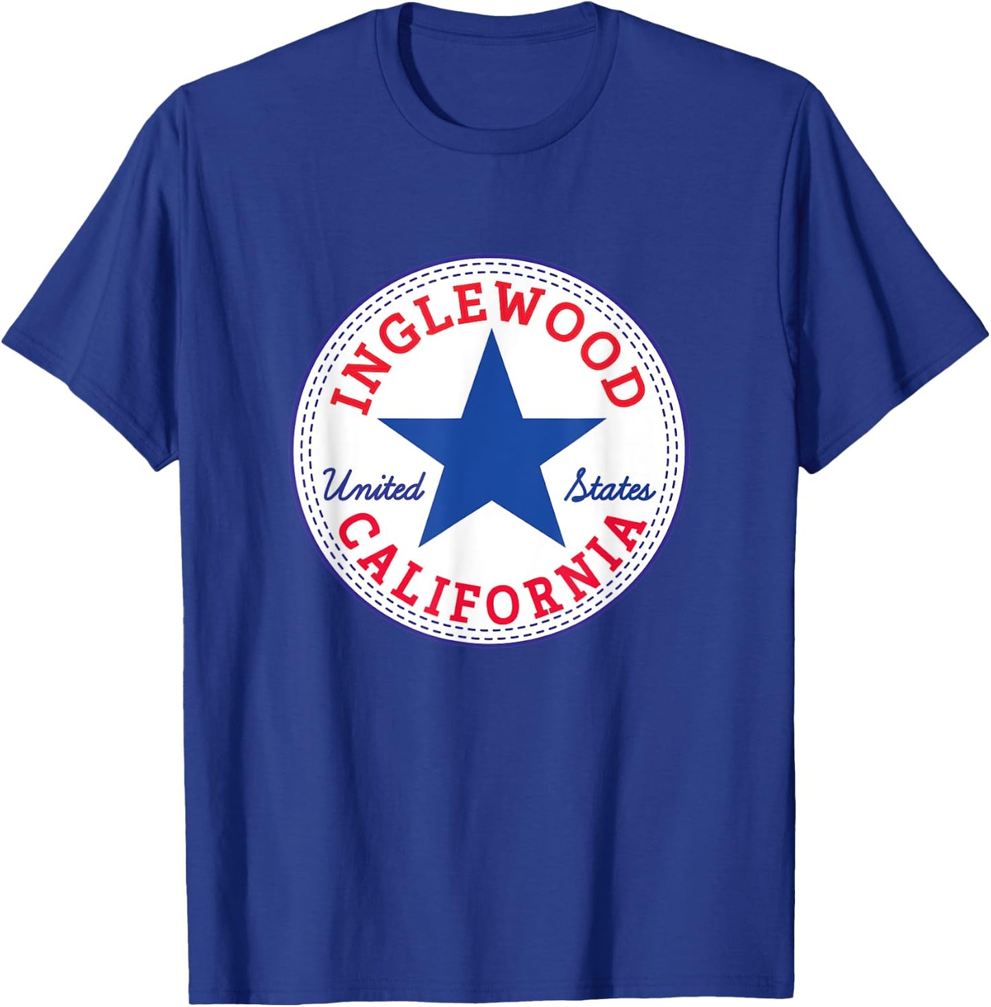 Inglewood Los Angeles County California urban Surf Outfit T-Shirt - T-Shirt | Royal