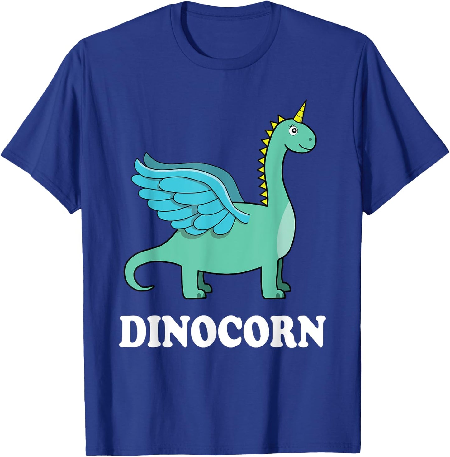 Dinocorn Shirt Dinosaur Unicorn with wings | girls boys gift T-Shirt - T-Shirt | Royal
