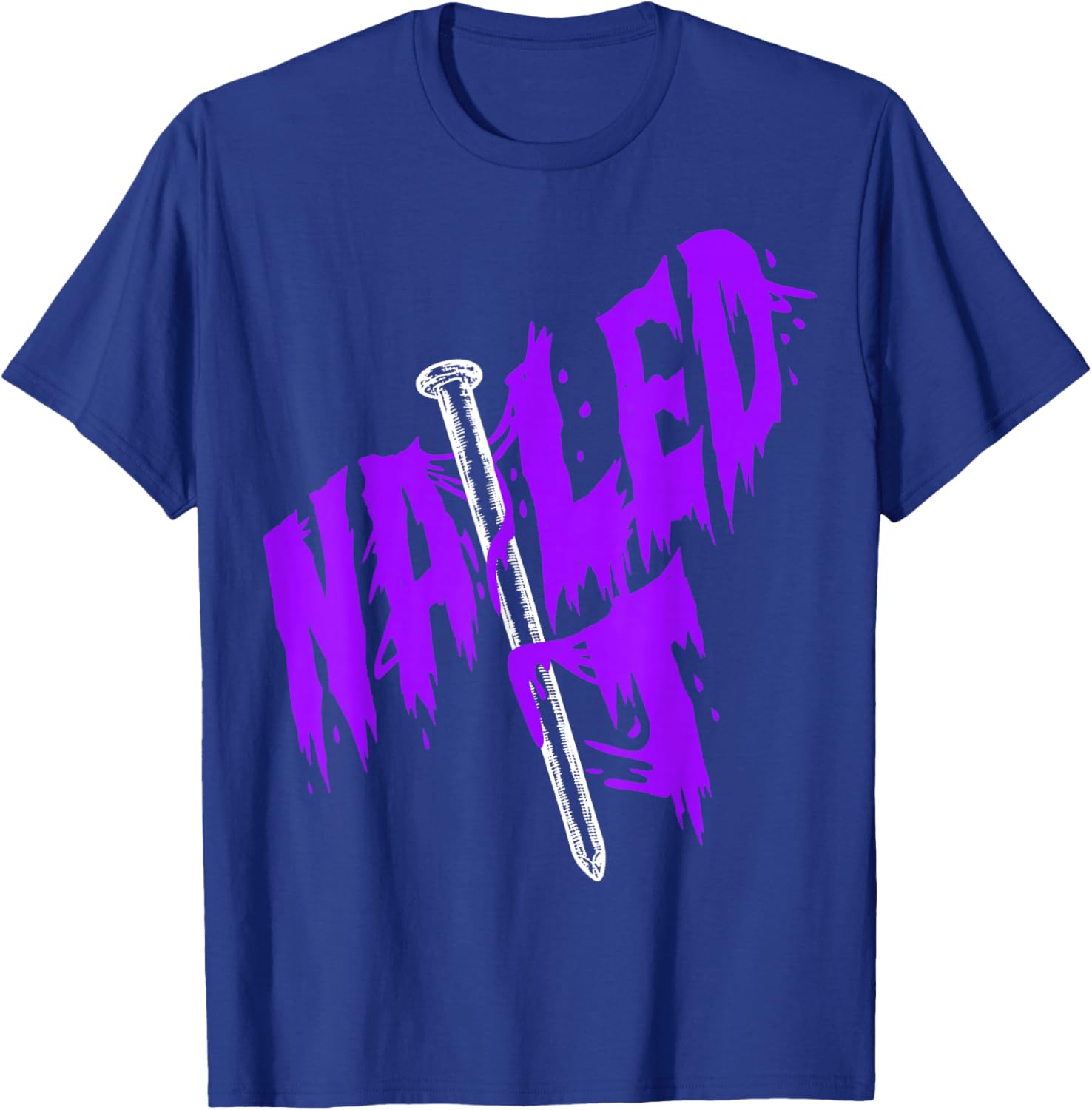 Purple Nailed IT Purple Graphic T-Shirt - T-Shirt | Royal