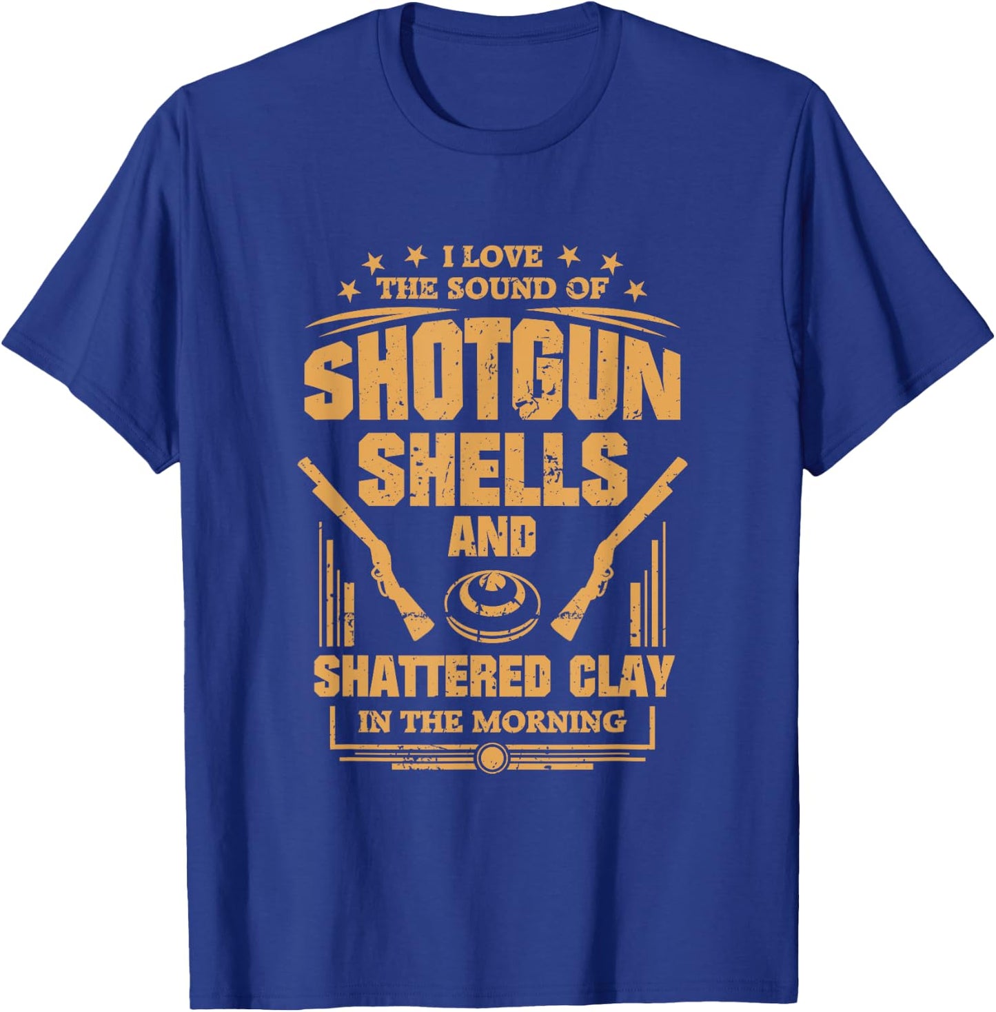 Funny Trap Skeet Shooting Shirt Sound Of Shotgun Shells T-Shirt - T-Shirt | Royal