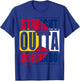 Straight Outta Colorful Colorado Flag T-Shirt - T-Shirt | Royal