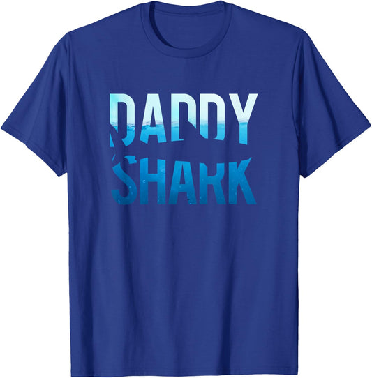 Daddy Shark Shirt Father Birthday Themed T-Shirt - T-Shirt | Royal