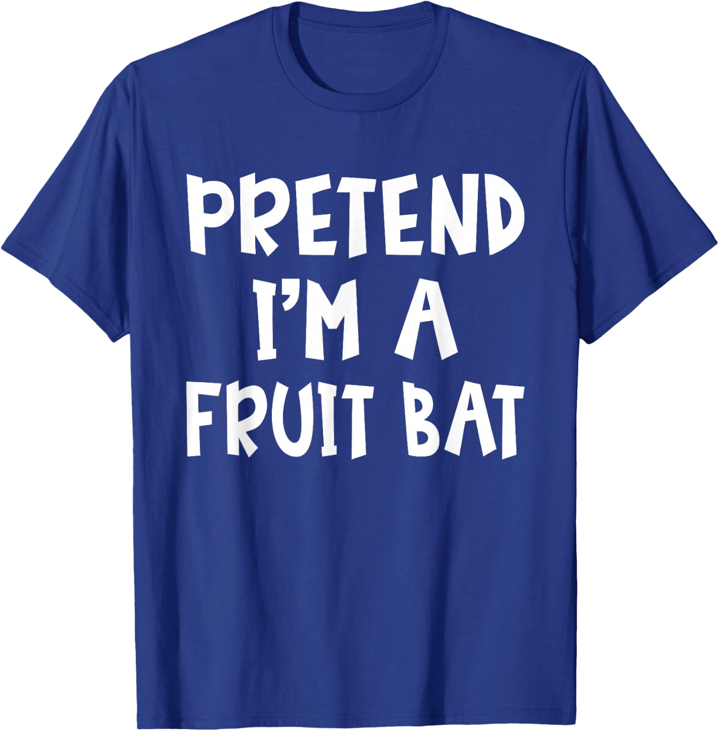 Pretend I'm A Fruit Bat Matching Costume Lazy Easy Halloween T-Shirt - T-Shirt | Royal