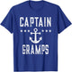 Vintage Captain Gramps - Family Cruise or Lake Boating T-Shirt - T-Shirt | Royal