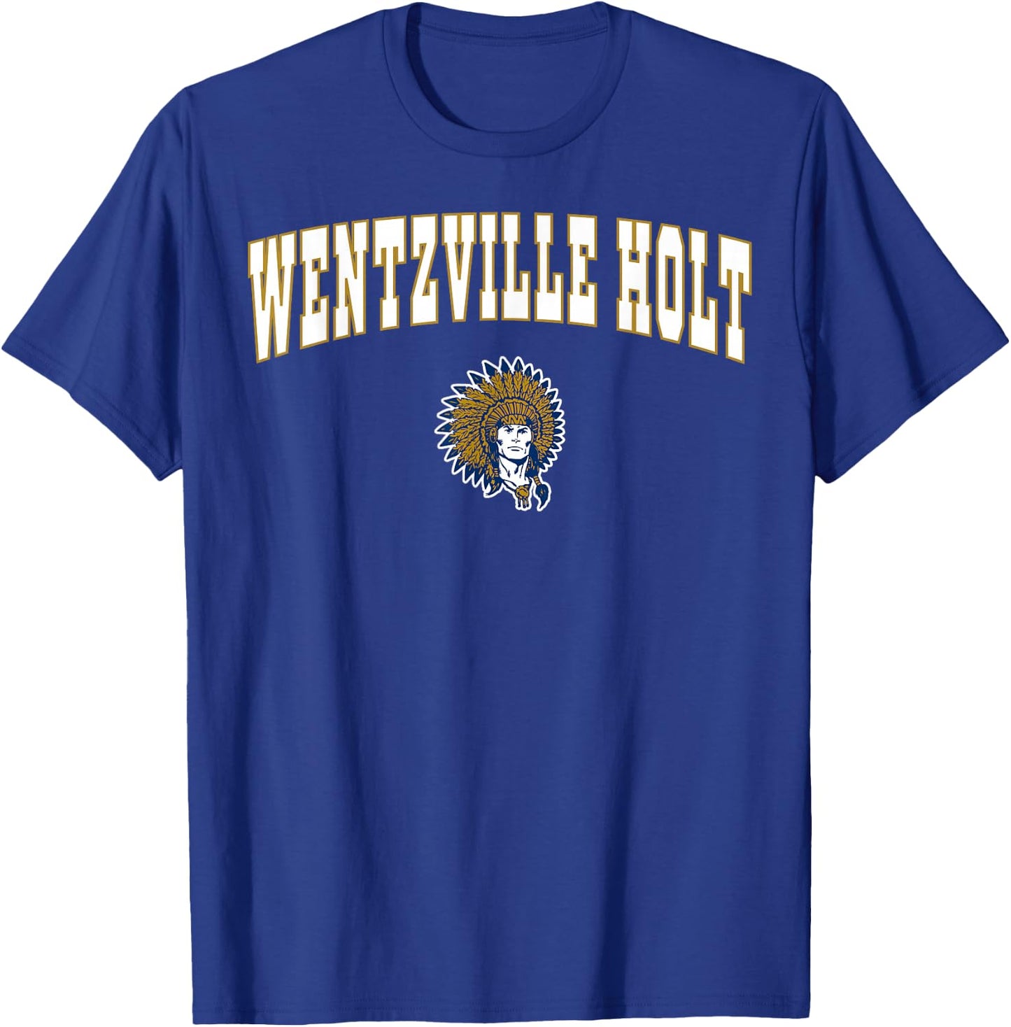 Wentzville Holt High School Indians C2 T-Shirt - T-Shirt | Royal