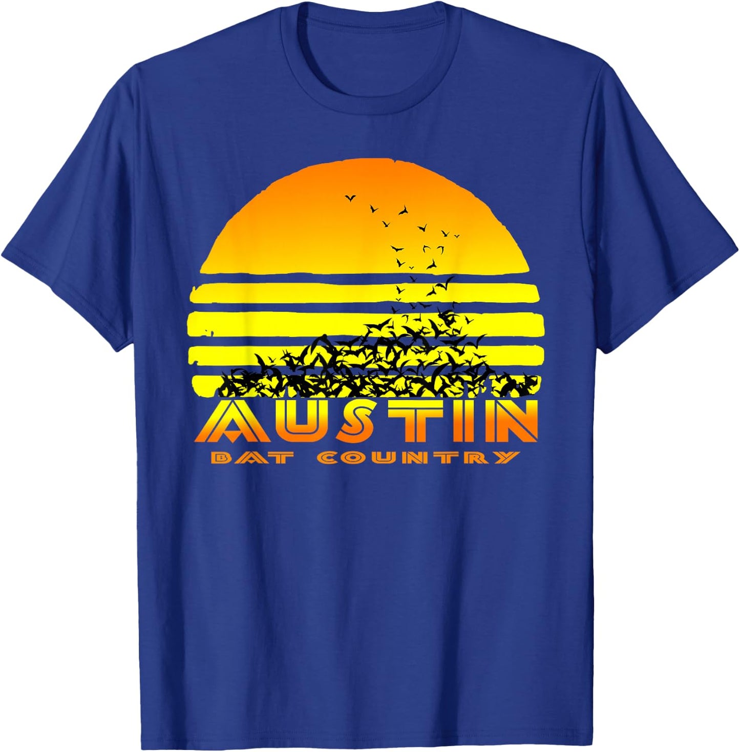 Austin, TX - Souvenir Bat Country T-Shirt - T-Shirt | Royal