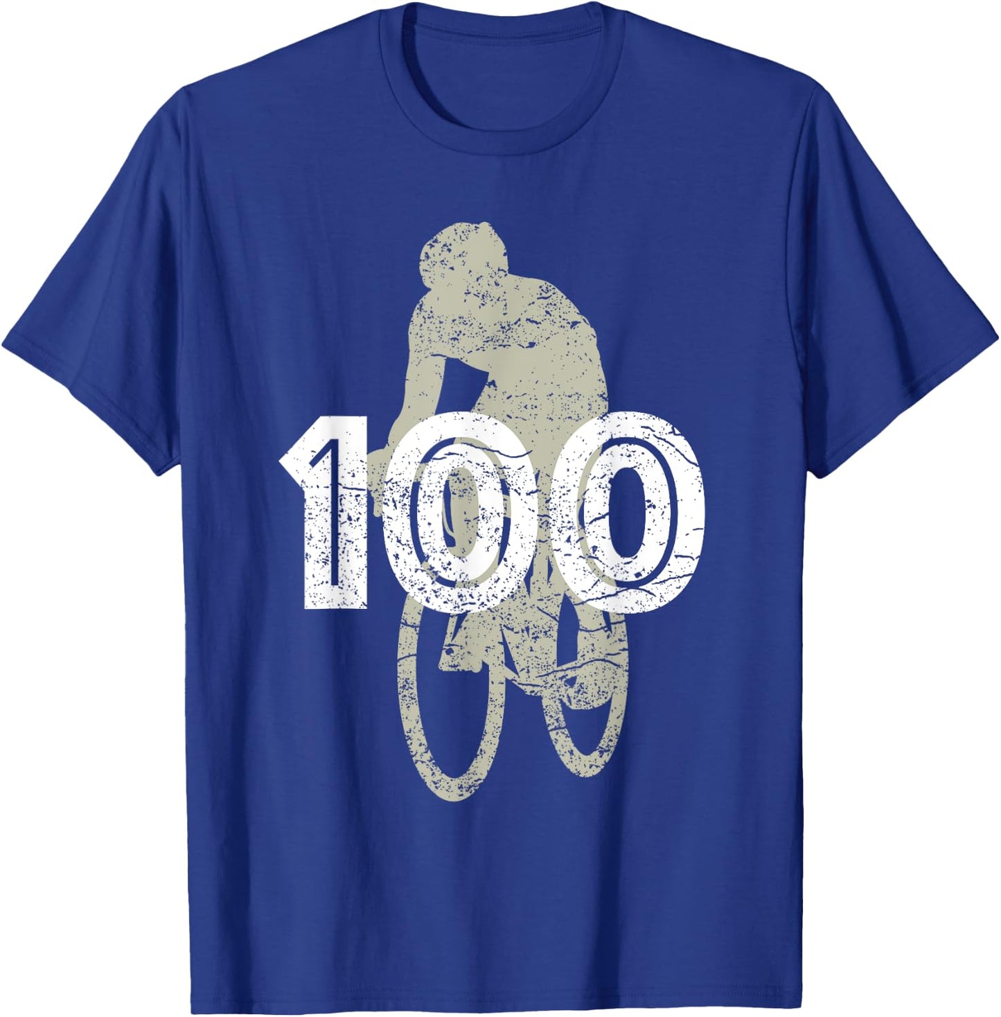 Cycling 100 Miles for the cyclist that rides a bike T-Shirt - T-Shirt | Royal