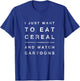 Gen X Millenials 90s 80s Cereal Watch Cartoons Retro Vintage T-Shirt - T-Shirt | Royal