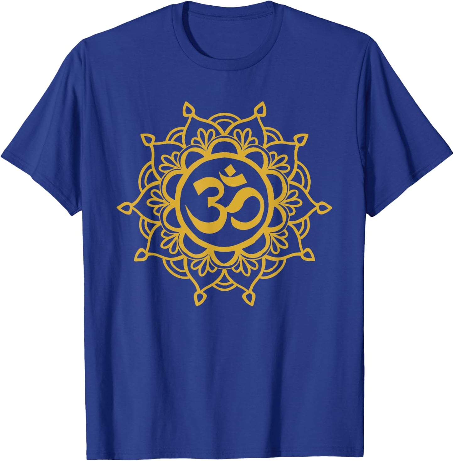 Aum Mandala Retro Om Hinduism Symbol Sacred Geometry Gift T-Shirt - T-Shirt | Royal
