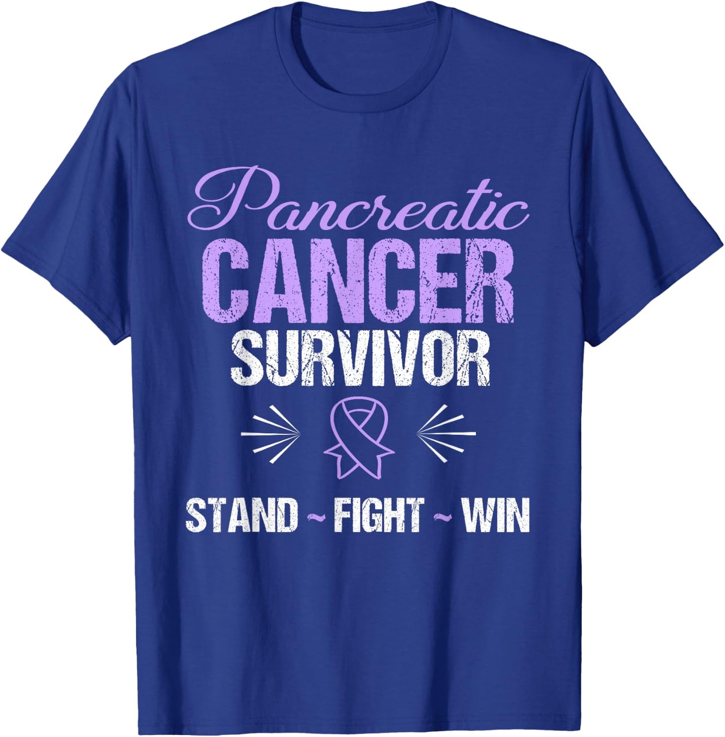 Pancreatic Cancer Shirt: Pancreatic Cancer Survivor T-Shirt - T-Shirt | Royal