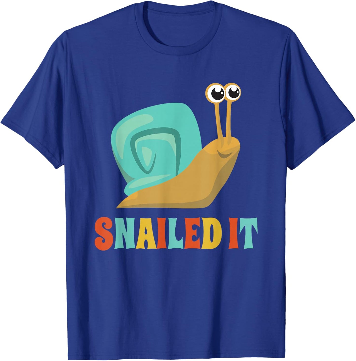 Funny Cute Snail Lover Snails Gift Snailed It T-Shirt - T-Shirt | Royal